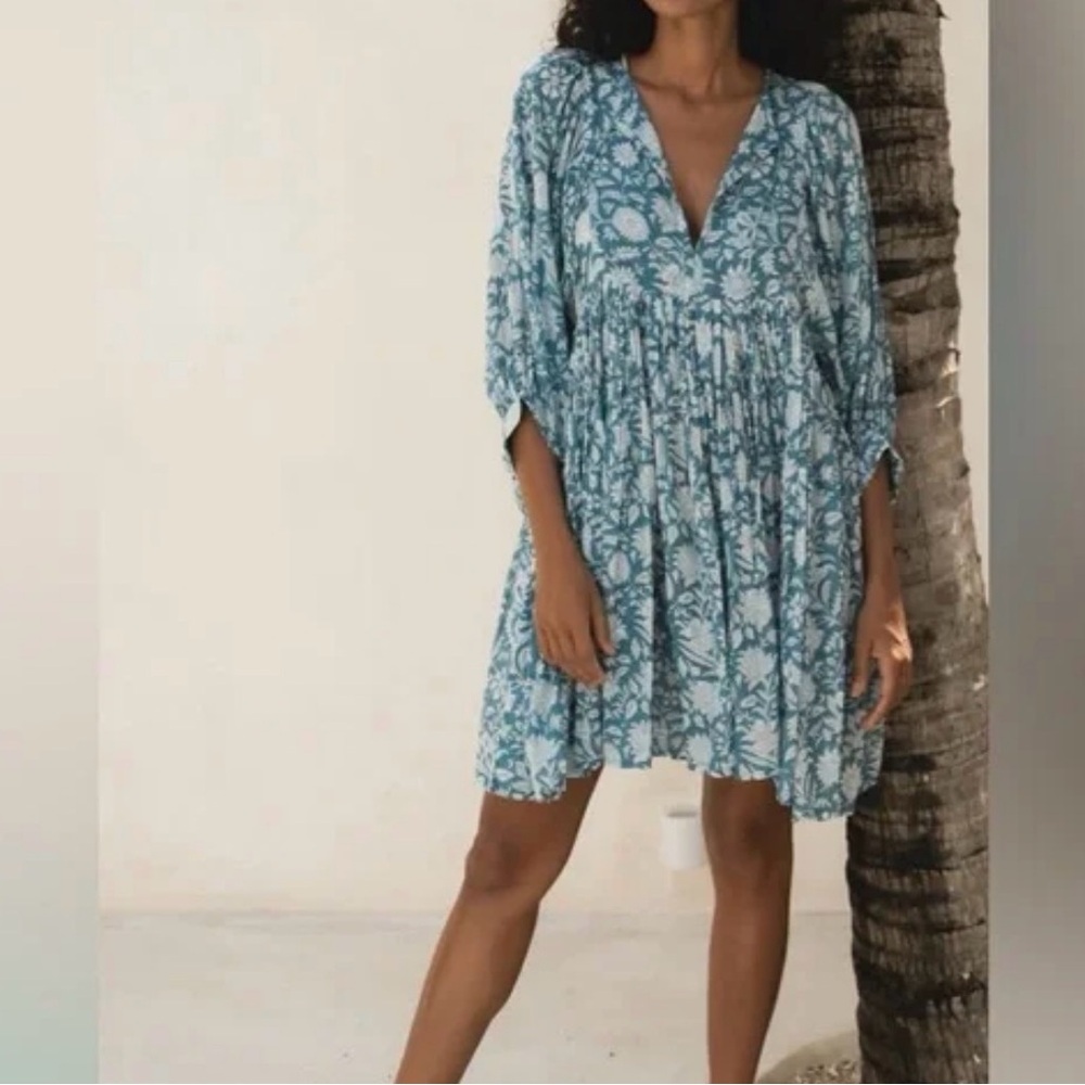 NWT_ Kyra Mini Dress in Ocean Blue size S